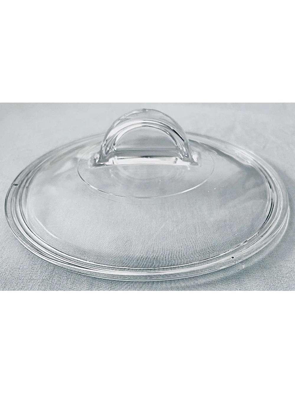 33% OFF! Pyrex VTG Round Glass Half Moon Knob Replacement Lid L-21-C Lid Only